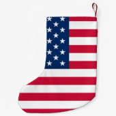 Petite Chaussette De Noël Drapeau américain Noël Stocking USA (Dos)