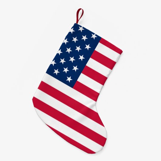 Petite Chaussette De Noël Drapeau américain Noël Stocking USA (Devant (Accrochage))