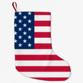 Petite Chaussette De Noël Drapeau américain Noël Stocking USA (Devant)