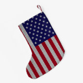 Petite Chaussette De Noël Drapeau américain sur l'impression de déco en fibr (Dos (Accrochage))