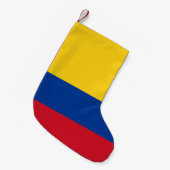 Petite Chaussette De Noël Drapeau Colombie - Bandera De Colombia (Devant (Accrochage))