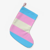 Petite Chaussette De Noël Drapeau de fierté de transsexuel de Falln (Devant (Accrochage))