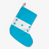 Petite Chaussette De Noël Drapeau de Noël du Honduras (Devant (Accrochage))