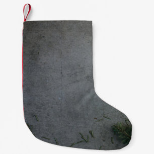 PETITE CHAUSSETTE DE NOËL DRAPEAU NOIR ET ORANGE STRIPÉ