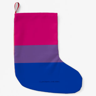 Petite Chaussette De Noël Drapeau SlipperyJoe's Bisexual Pride lavande-rose