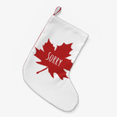 Petite Chaussette De Noël Drôle Canadien (Devant (Accrochage))