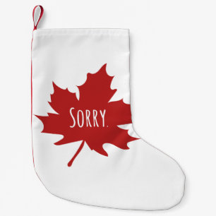 Petite Chaussette De Noël Drôle Canadien