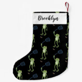 Petite Chaussette De Noël Drôle dessin animé de la mouche à bec de grenouill (Dos)