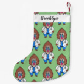 Petite Chaussette De Noël Drôle manuel dessin d'un médecin (Dos)