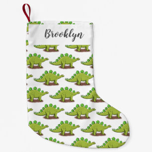 Petite Chaussette De Noël Drôle stegosaurus dinosaure dessin animé