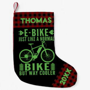 Petite Chaussette De Noël E-Bike comme un vélo normal mais Glacière