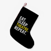 Petite Chaussette De Noël Eat Sleep (Devant (Accrochage))
