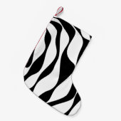 Petite Chaussette De Noël Ebb et flux 4 - Noir et blanc (Devant (Accrochage))