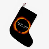 Petite Chaussette De Noël Éclipse solaire totale 2017 (Devant (Accrochage))