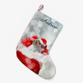 Petite Chaussette De Noël Écureuil de Noël (Devant (Accrochage))