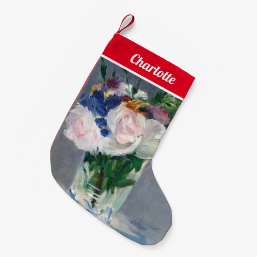 Petite Chaussette De Noël Edouard Manet - Fleurs dans un cristal (Devant (Accrochage))