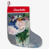 Petite Chaussette De Noël Edouard Manet - Fleurs dans un cristal (Devant)