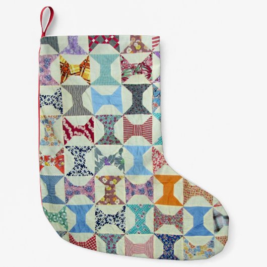 Petite Chaussette De Noël Édredon vintage (Devant)