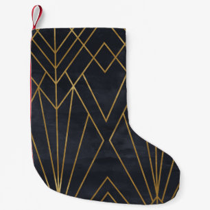 Petite Chaussette De Noël Elégance Art Déco : Glamour géométrique