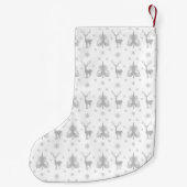 Petite Chaussette De Noël Élégant Motif de cerfs (Dos)