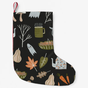 Petite Chaussette De Noël Eléments Chaleureux : Chaleureux Motif.