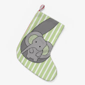 Petite Chaussette De Noël Éléphant de bébé (Devant (Accrochage))