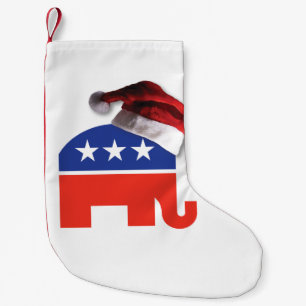 Petite Chaussette De Noël Éléphant Républicain pour Noël
