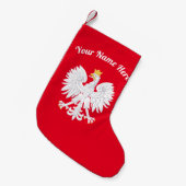 Petite Chaussette De Noël Élevage de Noël de l'aigle polonais (Devant (Accrochage))