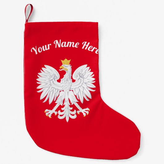 Petite Chaussette De Noël Élevage de Noël de l'aigle polonais (Devant)
