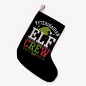 Petite Chaussette De Noël Elfe de Noël vétérinaire technicien vétérinaire  (Devant (Accrochage))