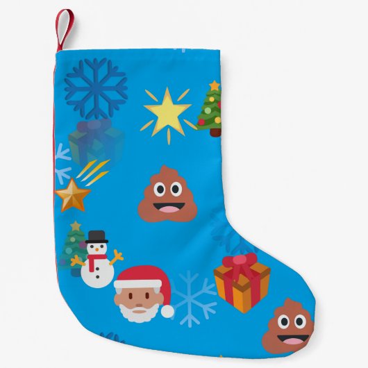 Petite Chaussette De Noël emoji poop noël xmas stockage (Devant)