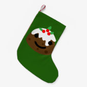 Petite Chaussette De Noël emoji pudding de Noël (Devant (Accrochage))