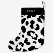 Petite Chaussette De Noël Empreinte de léopard (Dos)