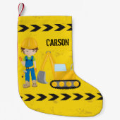 Petite Chaussette De Noël Enfants de construction personnalisés (Devant)