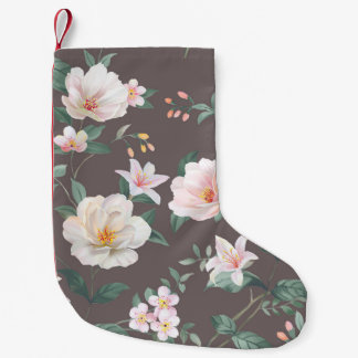 Petite Chaussette De Noël ensemble de haute qualité de fleurs d'aquarelles d