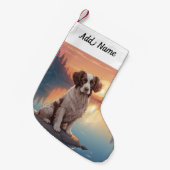 Petite Chaussette De Noël Épagneul Springer (Devant (Accrochage))