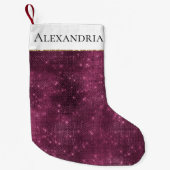 Petite Chaussette De Noël Éperche rouge de Bourgogne (Devant)