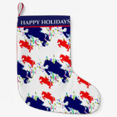 Petite Chaussette De Noël équestre (Devant)