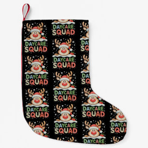 Petite Chaussette De Noël Équipe de garde de Noël rennes chapeau de Père Noë