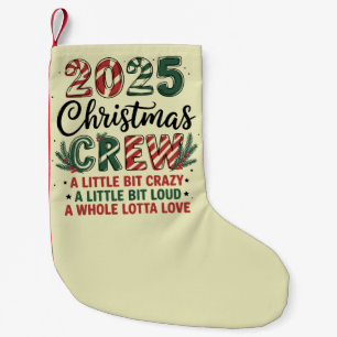 Petite Chaussette De Noël Équipe de Noël Famille Noël 2025 Suad assorti