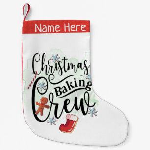 Petite Chaussette De Noël Équipe de pâtisserie de Noël
