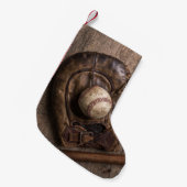 Petite Chaussette De Noël Équipement de base-ball (Devant (Accrochage))