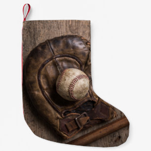 Petite Chaussette De Noël Équipement de base-ball vintage