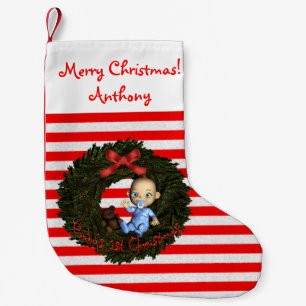 Petite Chaussette De Noël Ęr Noël du bébé