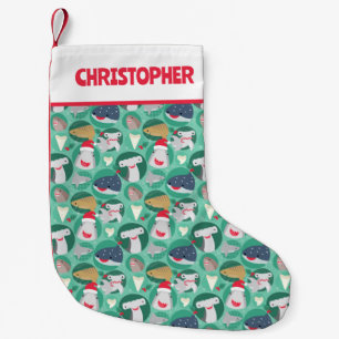 Petite Chaussette De Noël Espèces de requins Noël