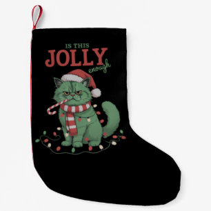 Petite Chaussette De Noël Est-ce que cette fête de Noël de chat mignon est a