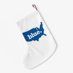 Petite Chaussette De Noël États américains bleus