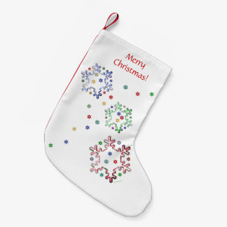 Petite Chaussette De Noël Étoiles de flocon de neige de Noël