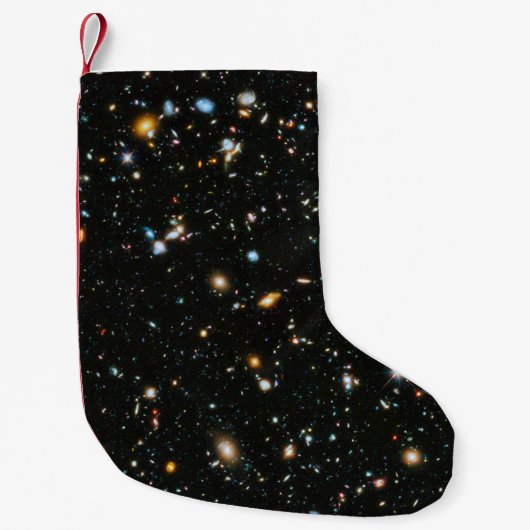 Petite Chaussette De Noël Étoiles et galaxies profondes (Devant)