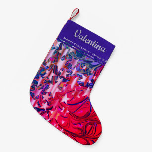 Petite Chaussette De Noël Étoiles festives personnalisées